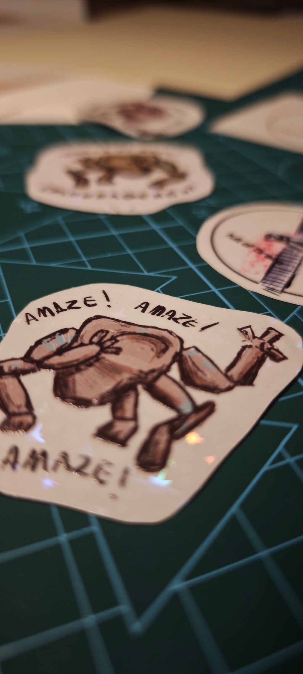 (x3) Hail Mary Sticker Set